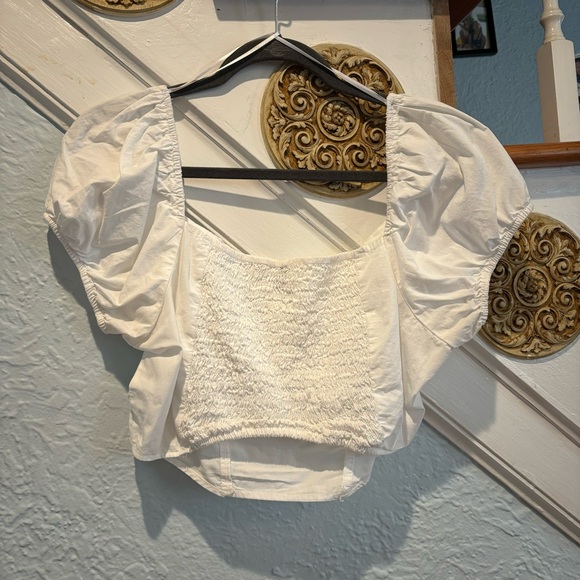 White Crop Top - Picture 2 of 6